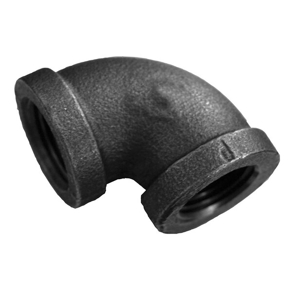 Jones Stephens 4in. Black Iron 90Deg. Elbow, Banded B2350860 - main